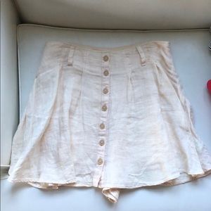 Free People Button Down Circle Skirt